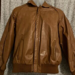 Vintage Golden STATE LEATHER FASHIONS KOREA MEN'S LEATHER JACKET - size 40